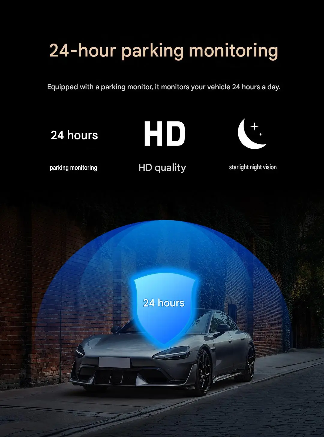 4K1080P Front and Rear Dual Recording Car Das dash cam