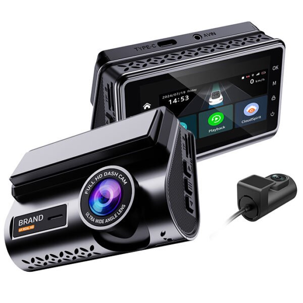4G dual lens dash cam YC05 2K front 720P rear vehicle DVR