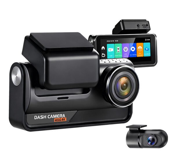 4G dual channel dash cam YC03 4K front camera vehicle DVR