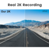 Real 2K recording dash cam vs standard comparison