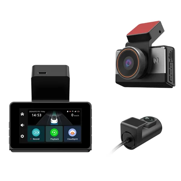 4G dual lens dash cam YC04 2K front camera vehicle DVR