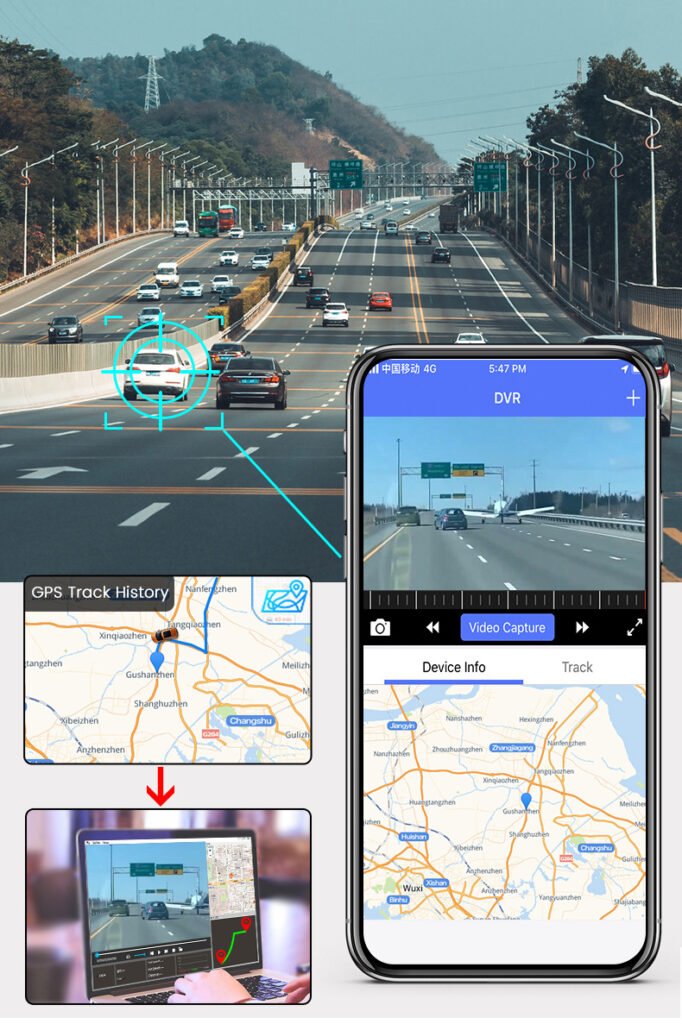 4G Dual Lens Dash Cam with CMSV6 Support 2K dash cam