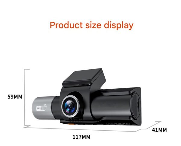 YS13 dash cam features — HDR night vision, WiFi app, G-sensor emergency lock and loop recording