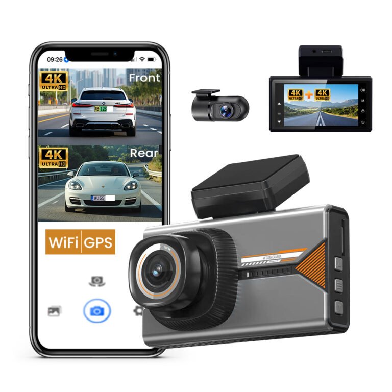 YS16 4K dual channel dash cam with front and rear 4K cameras