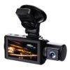YS15 triple channel dash cam with car charger cable and rear cabin camera wiring kit