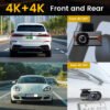 YS16 dual channel dash cam rear camera and cable set