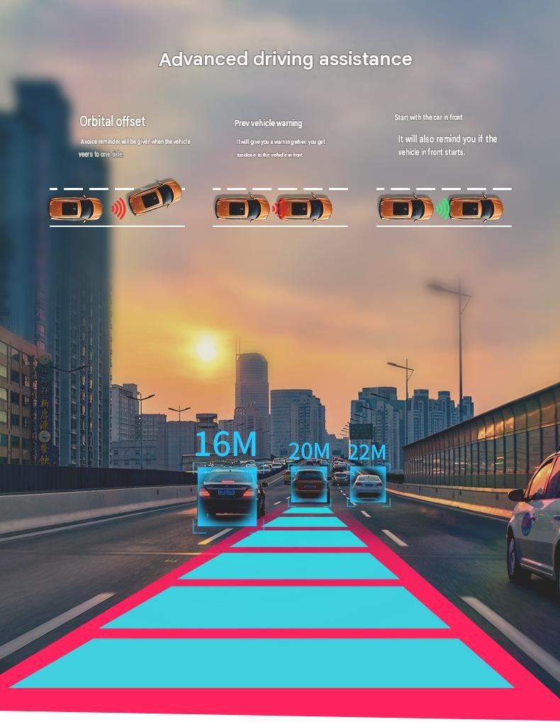 Optional DMS driver fatigue monitoring camera for YC06 fleet dash cam