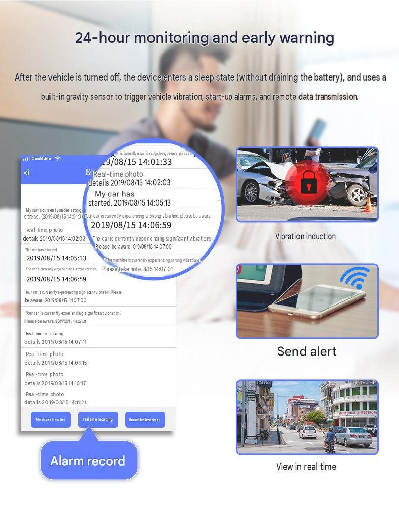 YC06 fleet dash cam wiring and vehicle installation diagram