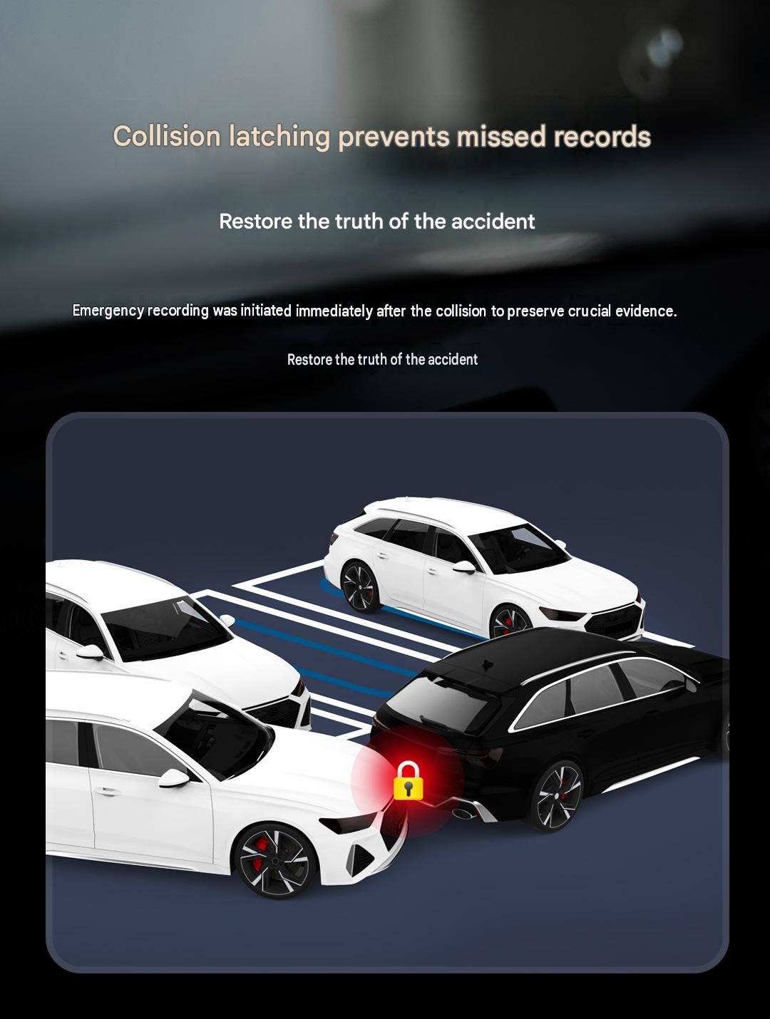 Sony IMX675 4K front camera sensor detail on YS15 dash cam