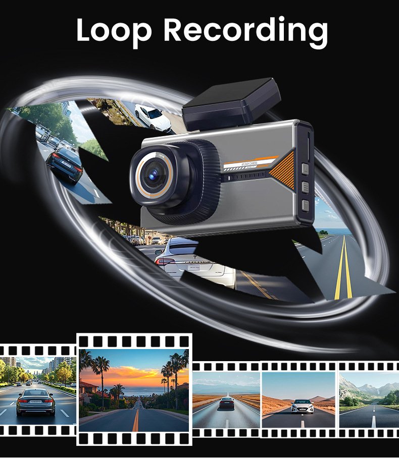 Built-in GPS route and speed logging on YS16 dual channel dash cam