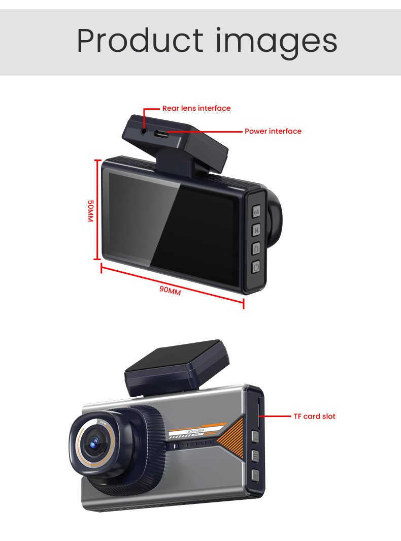 YS16 4K dash cam package contents and accessories